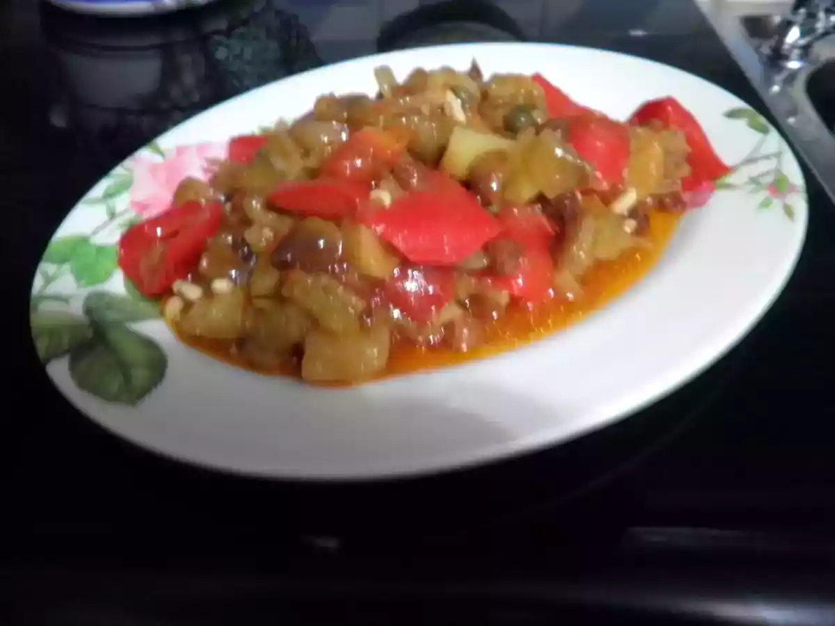 Caponata alla Catanese con pinoli e uvetta - foto 6