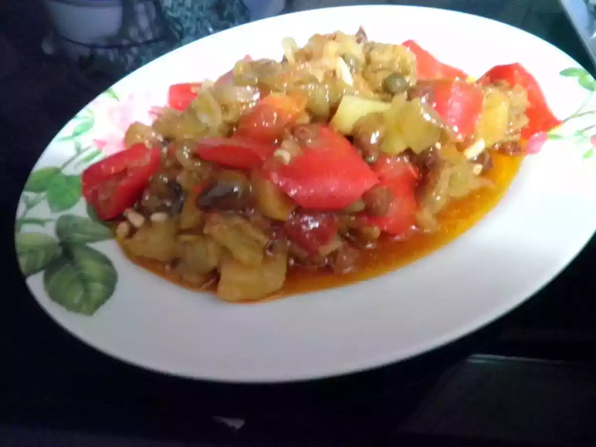 Caponata alla Catanese con pinoli e uvetta - foto 8