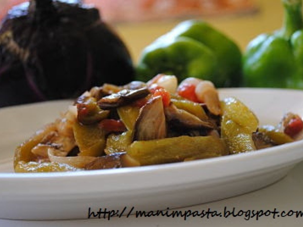 Caponata di verdure grigliate