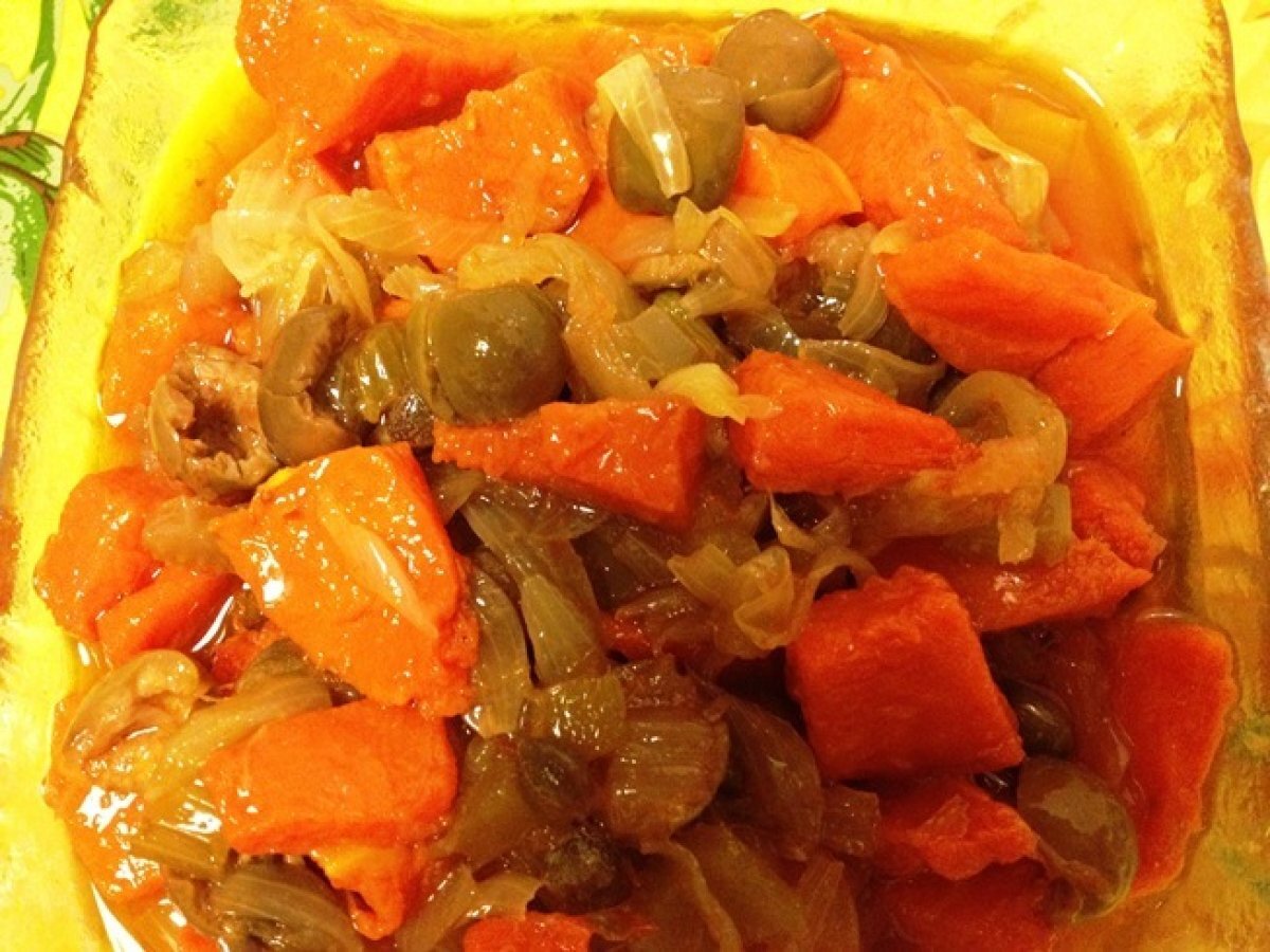 Caponata di zucca rossa