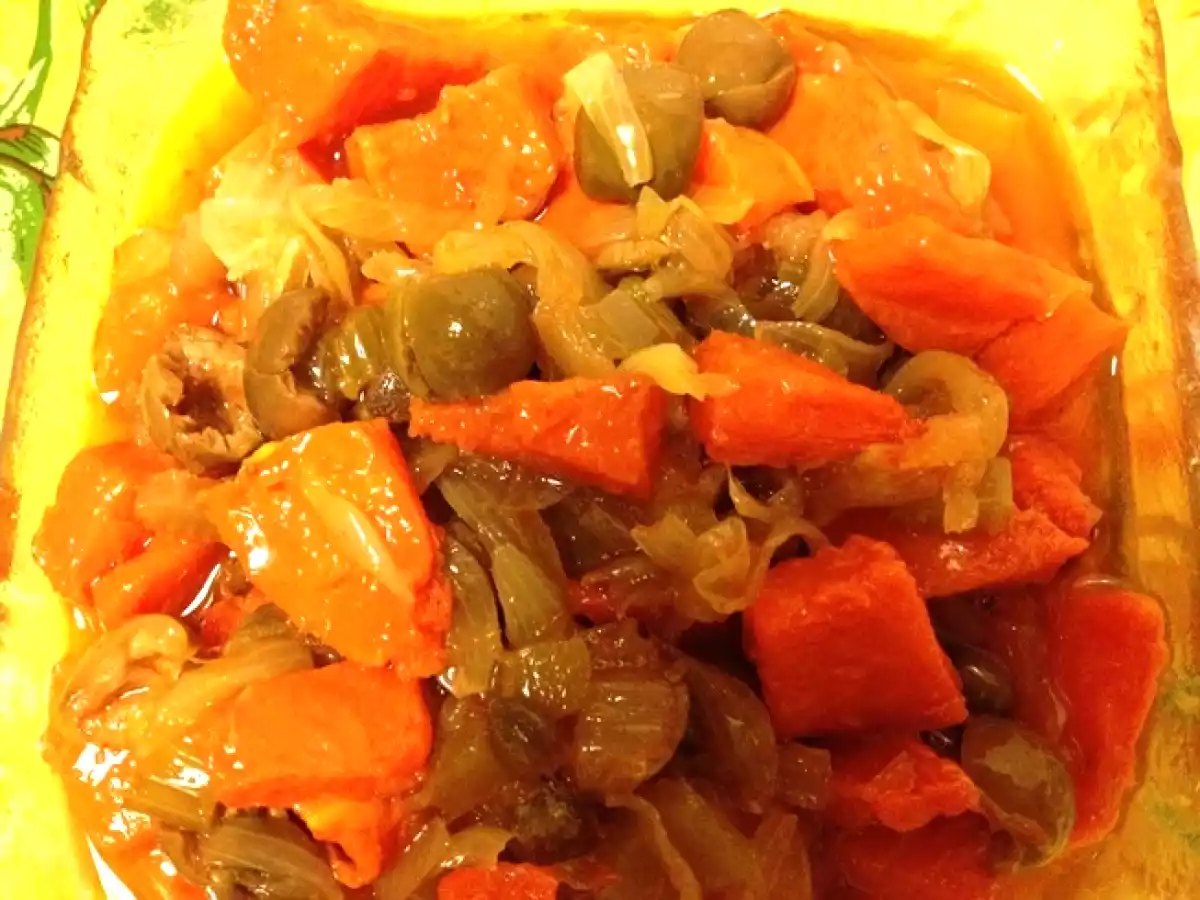Caponata di zucca rossa