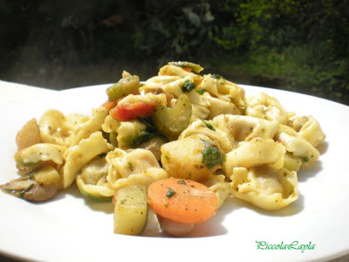 Cappelletti al prosciutto Crudo con Verdure e Funghi