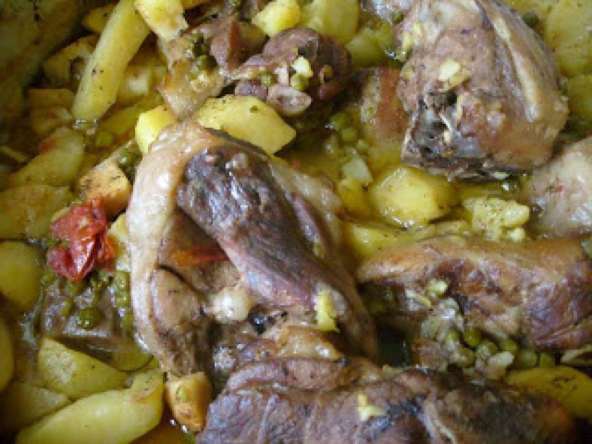 CAPRETTO al FORNO con PATATE