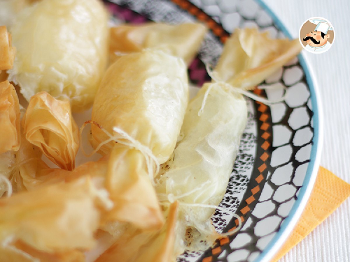 Caramelle di pasta fillo con formaggio caprino - foto 2