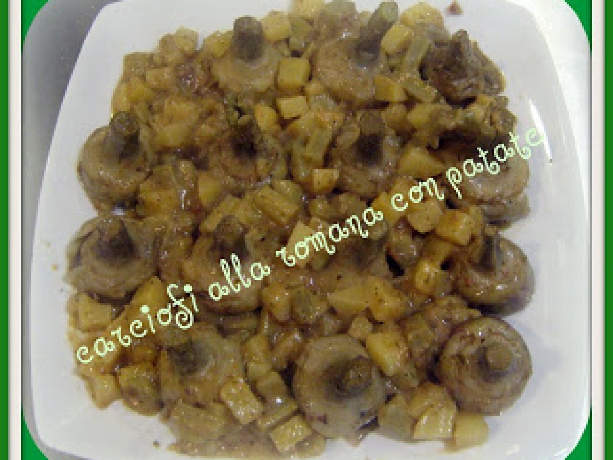 CARCIOFI ALLA ROMANA CON PATATE