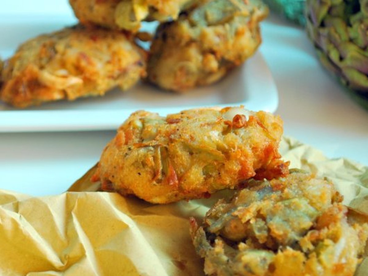 Carciofi e seppioline in frittelle
