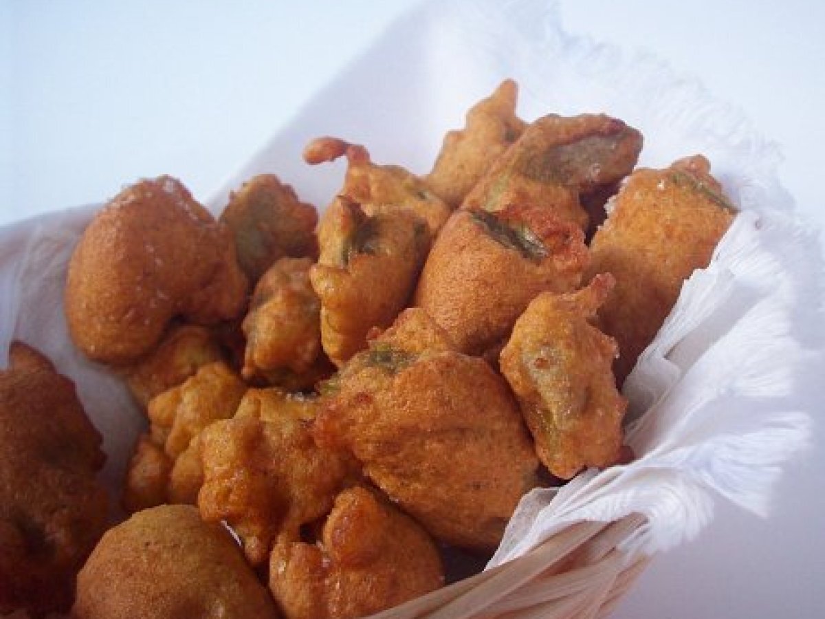 Carciofi fritti che sanno di senape
