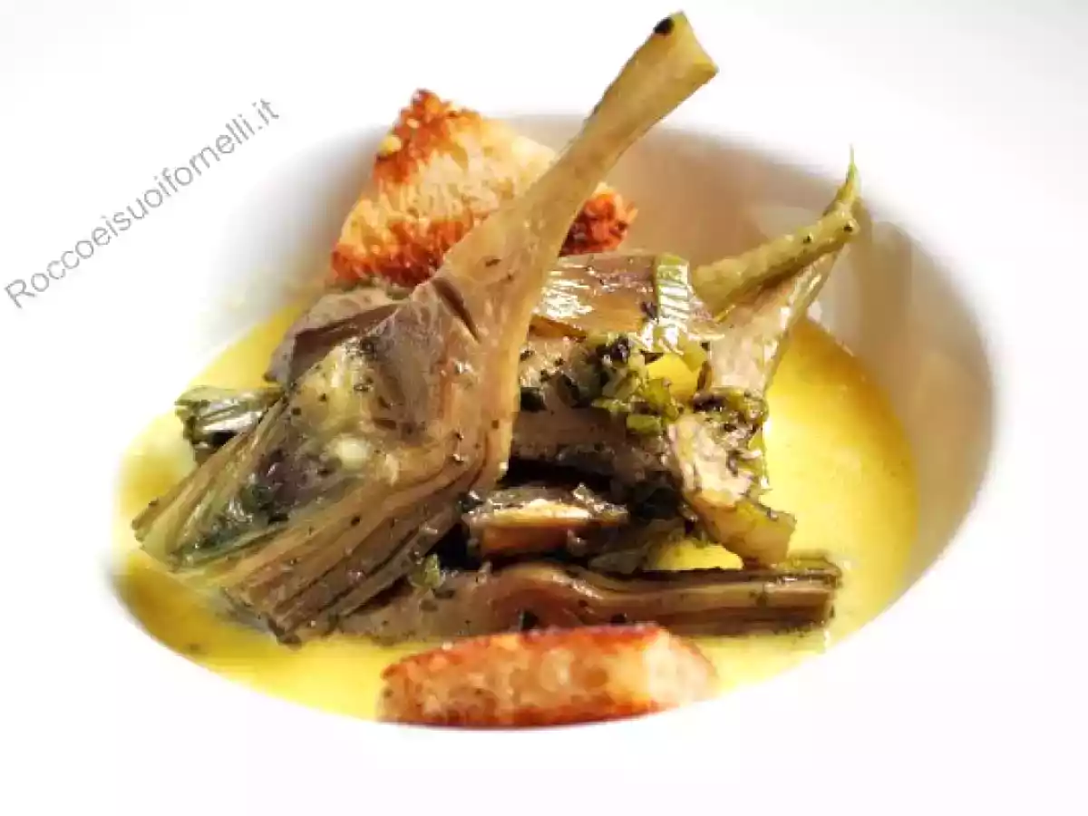 Carciofi romaneschi in fricassea