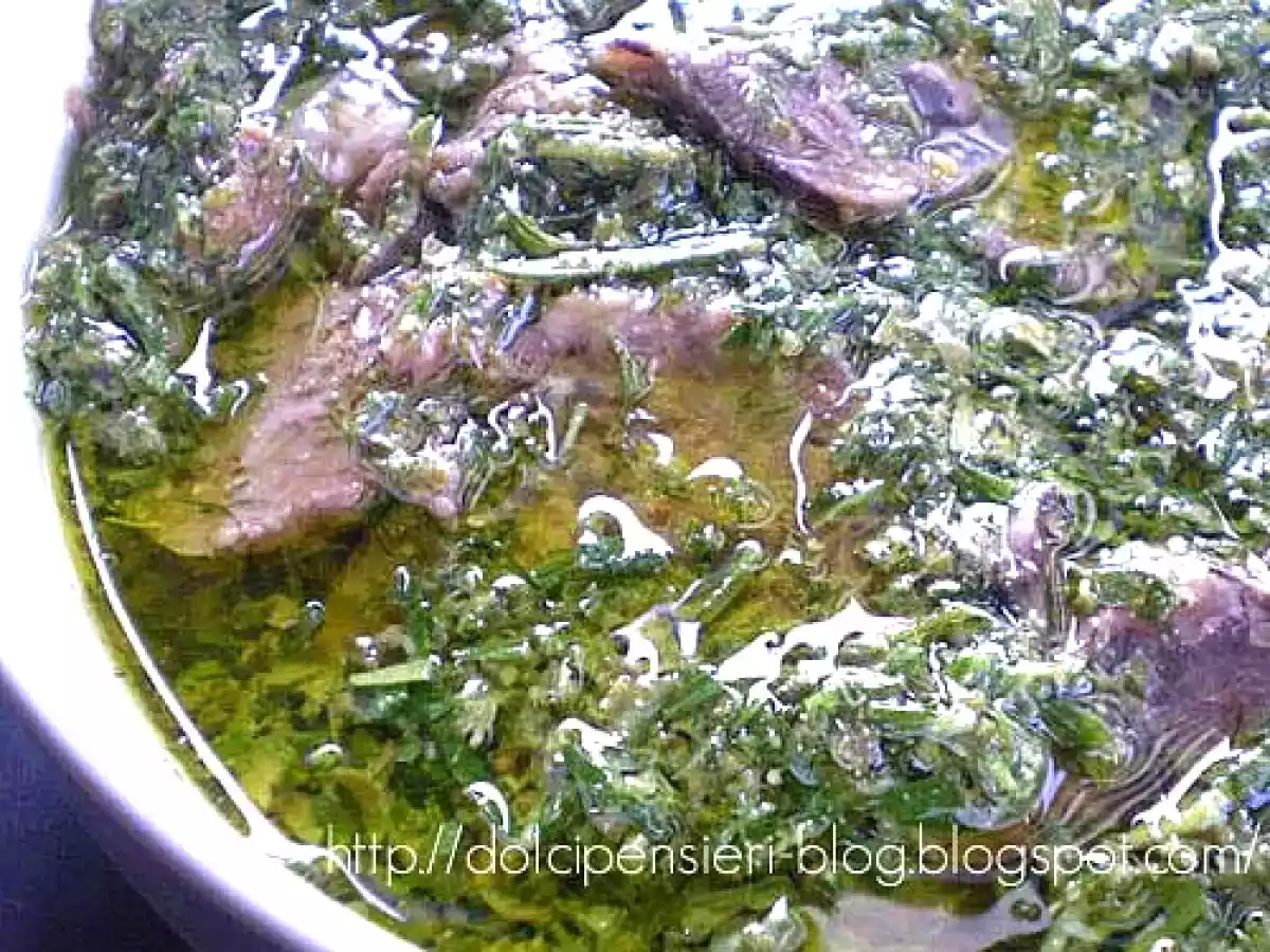 Carne bollita e marinata con i miei aromi