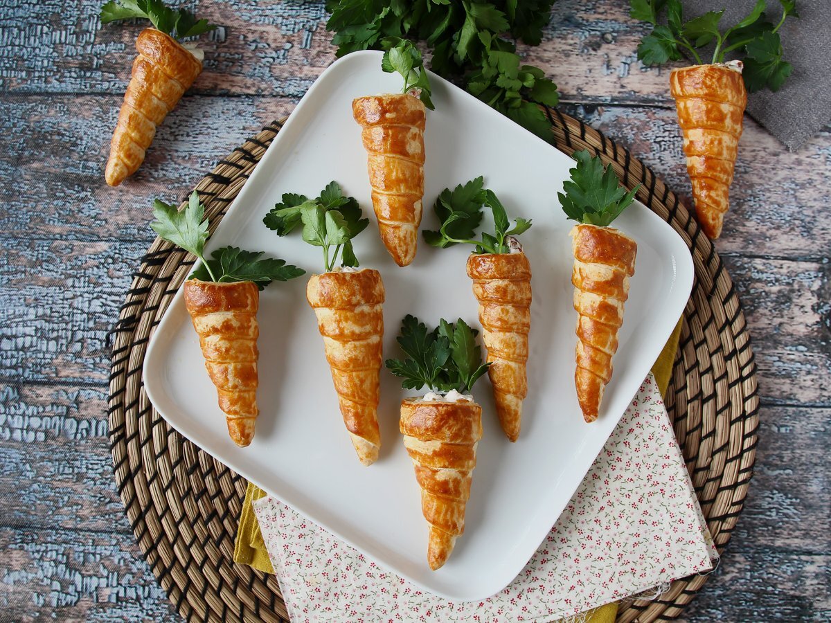 Carote di sfoglia ripiene, l'antipasto sfizioso e facilissimo da preparare - foto 4