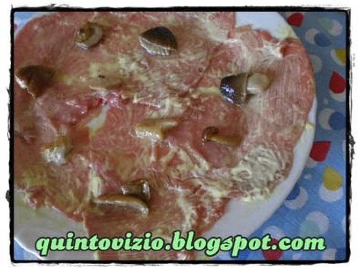 Carpaccio con salsa delicata alla senape