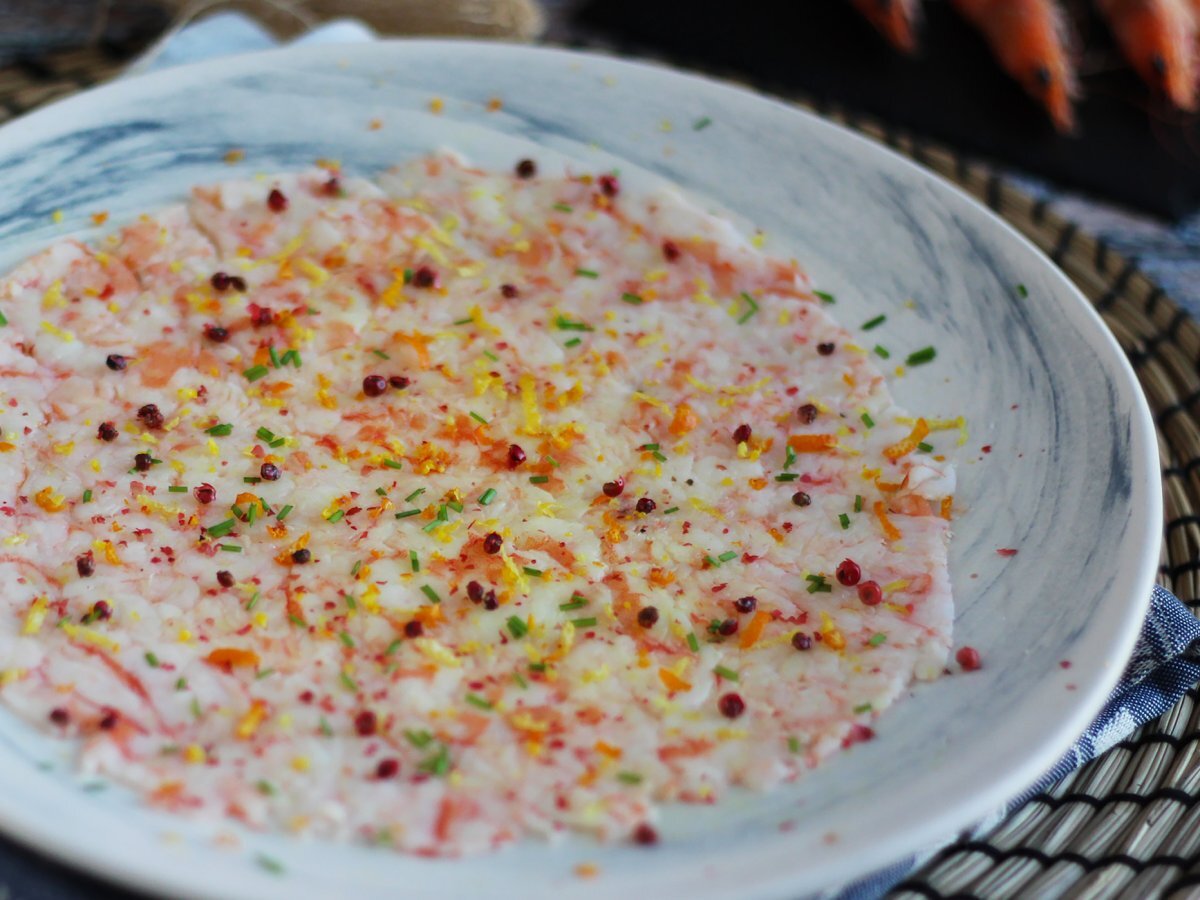 Carpaccio di gamberi, un antipasto fresco ed elegante - foto 3