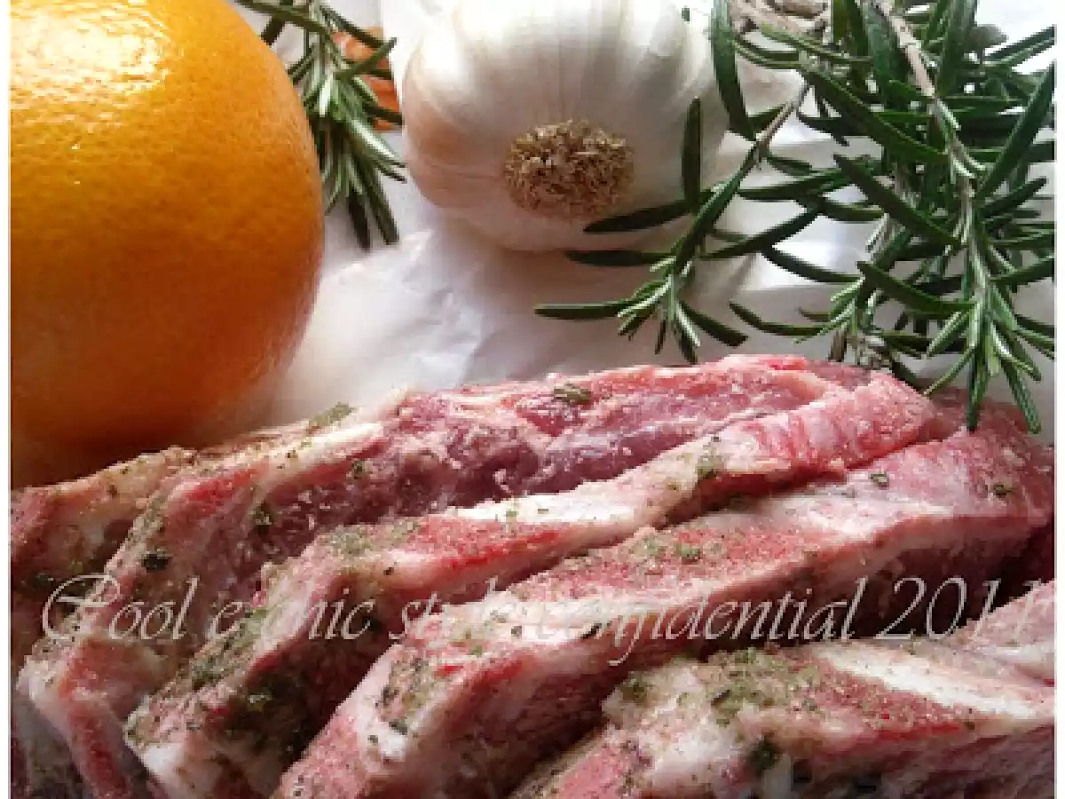 Carré di maiale al miele e arance