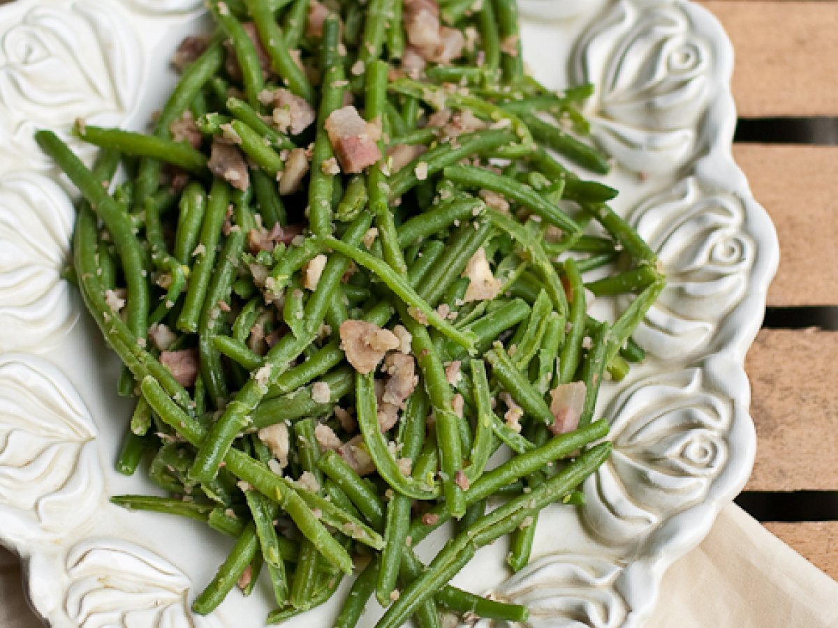 Castagne e fagiolini