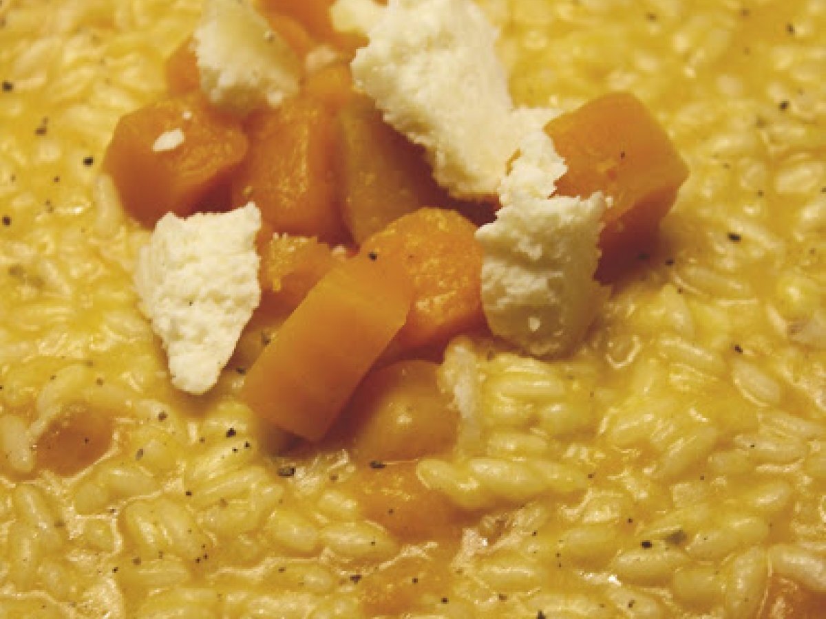 Castelmagno, zucca e riso