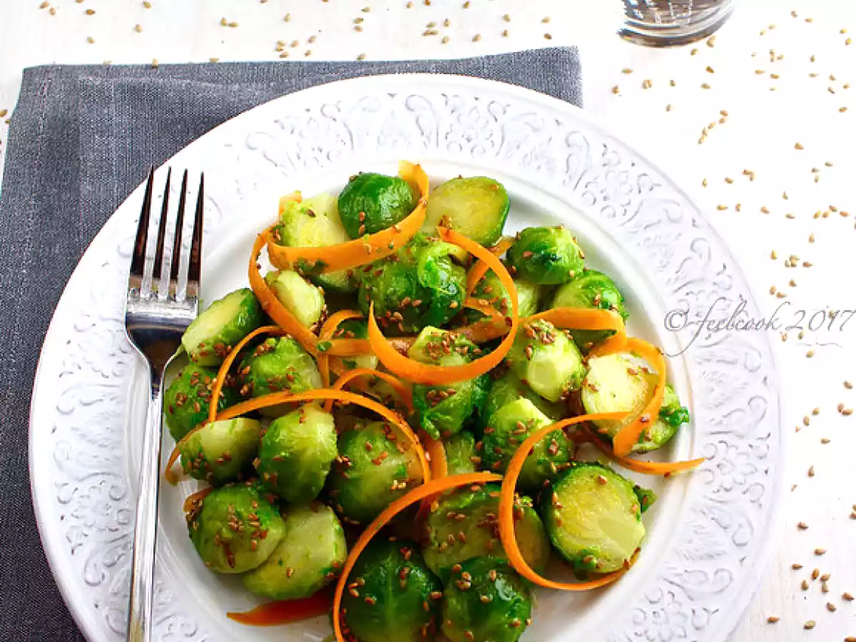 Cavoletti di Bruxelles al sesamo