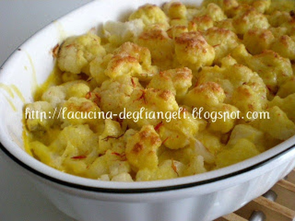 Cavolfiore gratinato allo zafferano