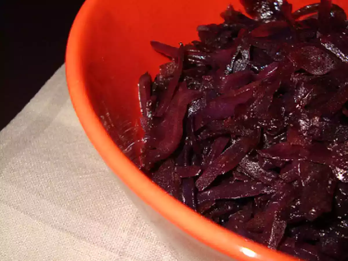 Cavolo cappuccio rosso caramellato