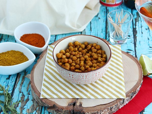 Ceci tostati aromatizzati al curry