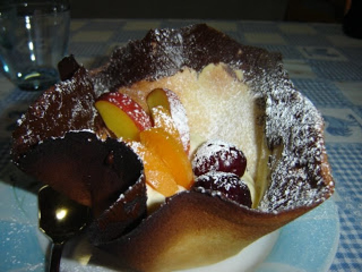Cestini con crema di mascarpone e frutta