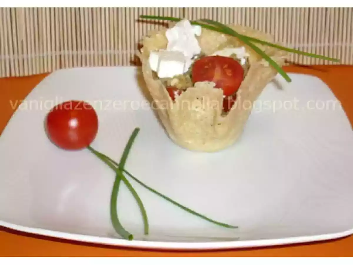 Cestini di parmigiano e fantasia