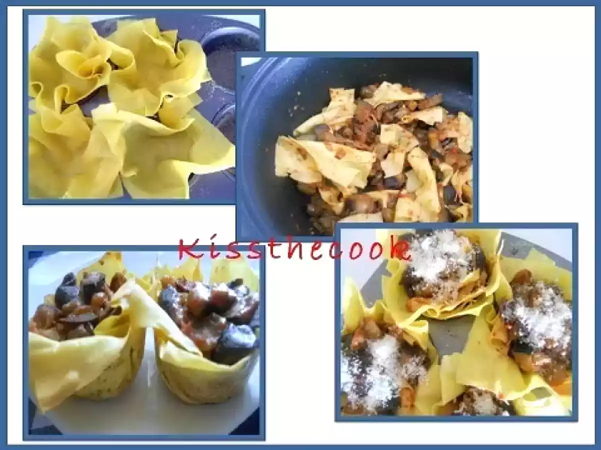 CESTINI DI PASTA RIPIENI DI MELANZANE