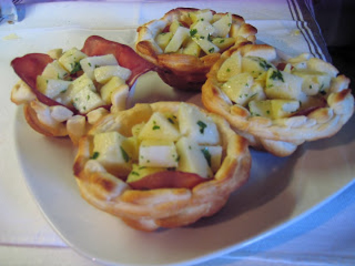 Cestini di sfoglia con patate e bresaola - foto 2