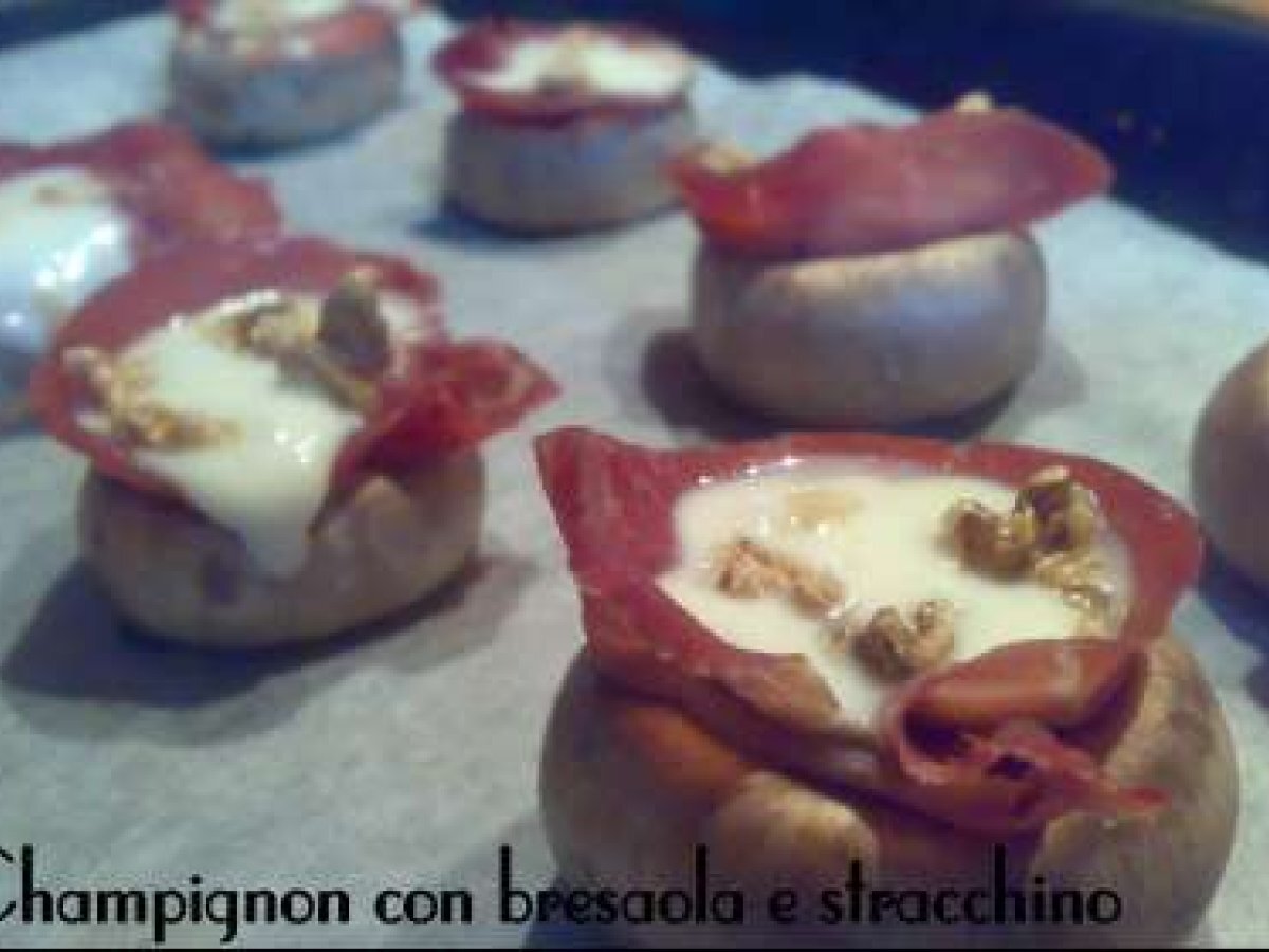 Champignon con bresaola e stracchino