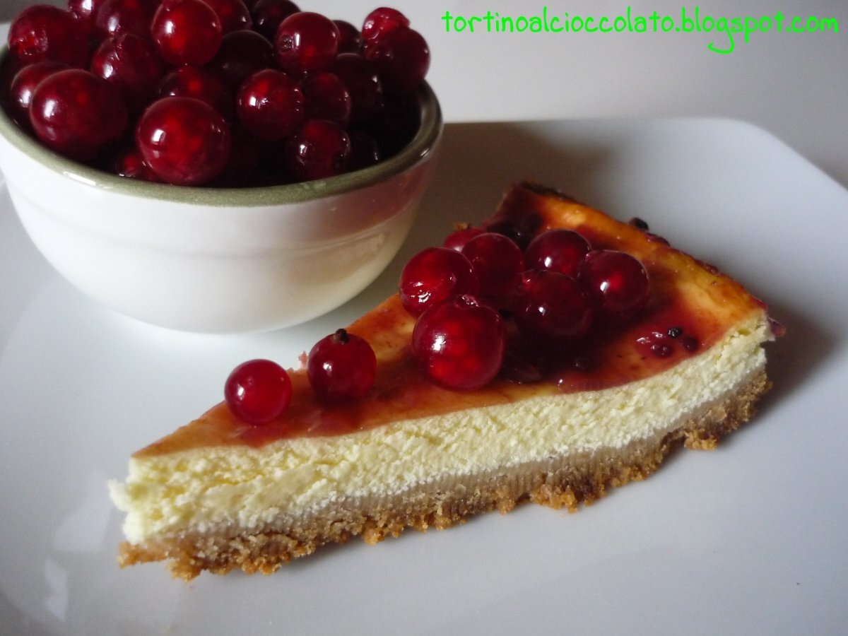 Cheescake alla marmellata di ribes