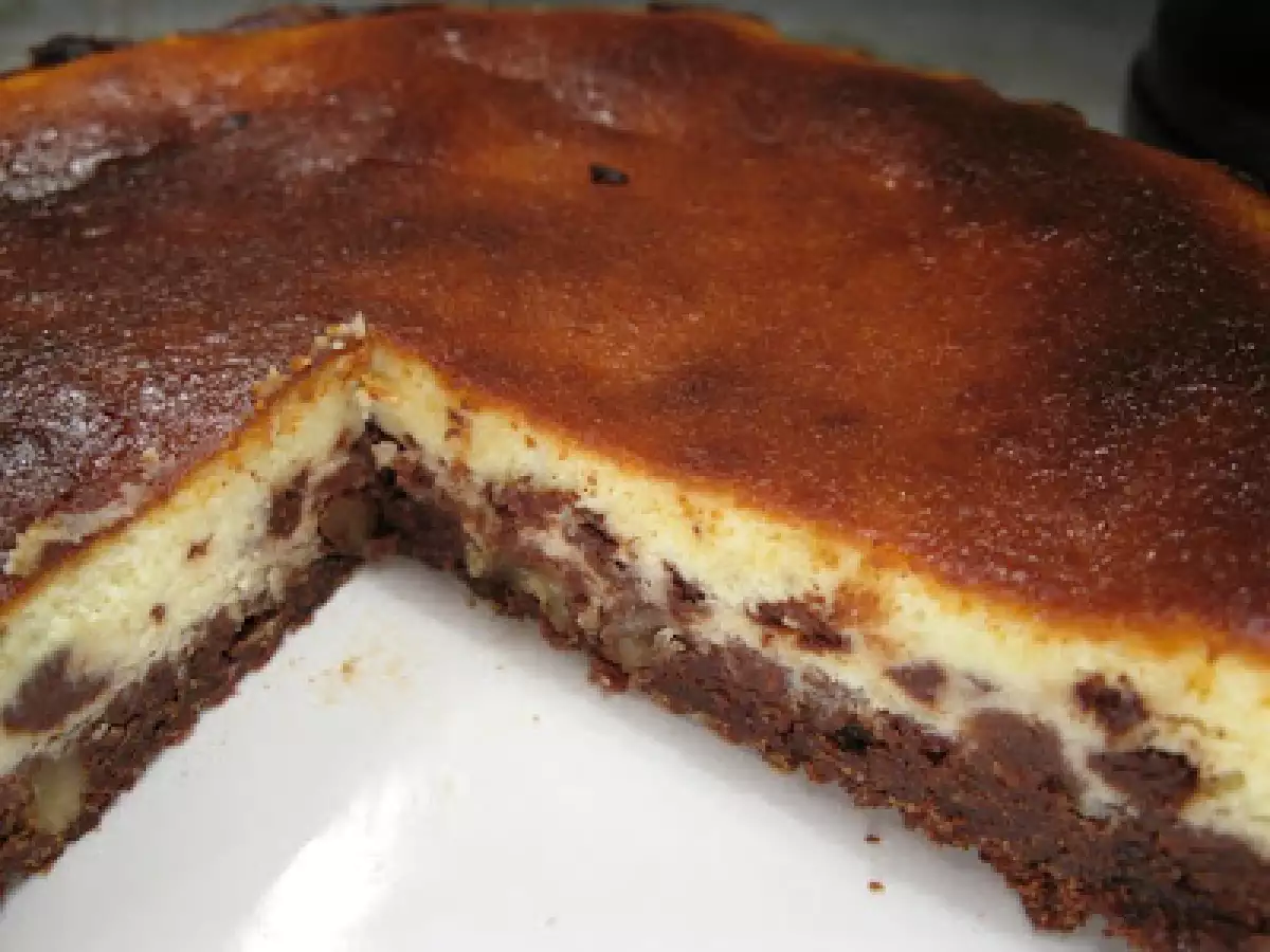 Cheese cake di recupero con ripieno di ricotta e gocce di cioccolato - foto 2