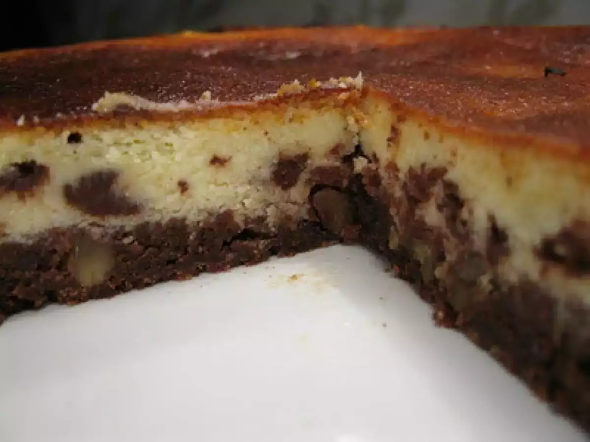 Cheese cake di recupero con ripieno di ricotta e gocce di cioccolato - foto 4