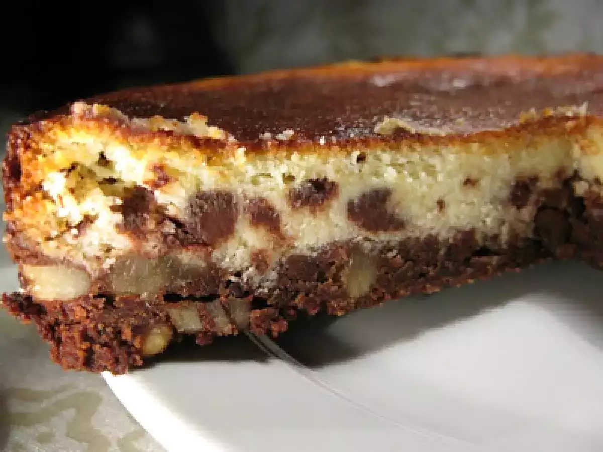Cheese cake di recupero con ripieno di ricotta e gocce di cioccolato - foto 9