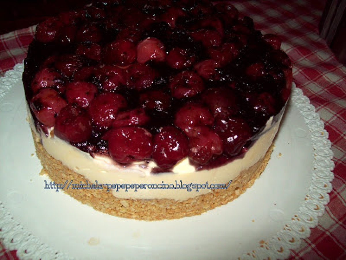 CHEESE CAKE RICOTTA E CILIEGIE - foto 2