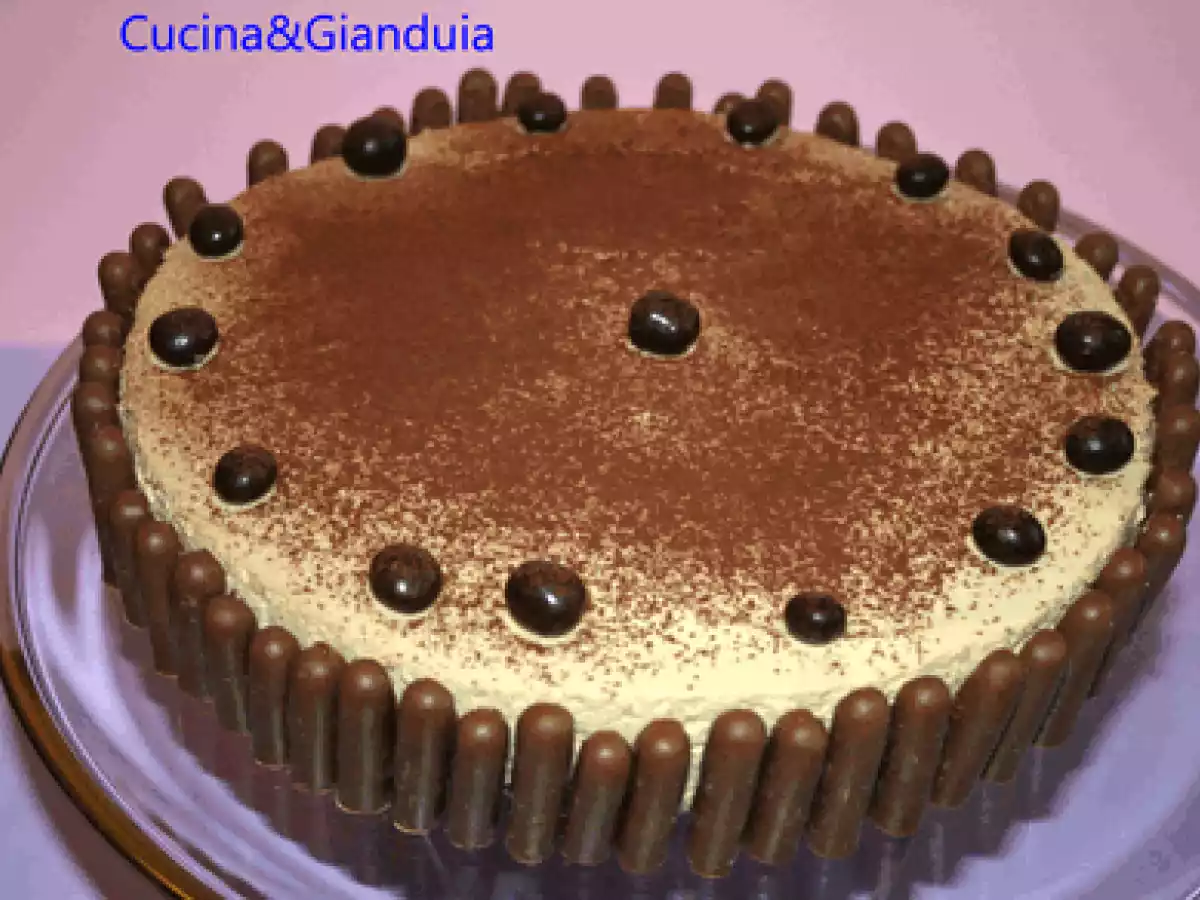 Cheesecake al caffè e cioccolato