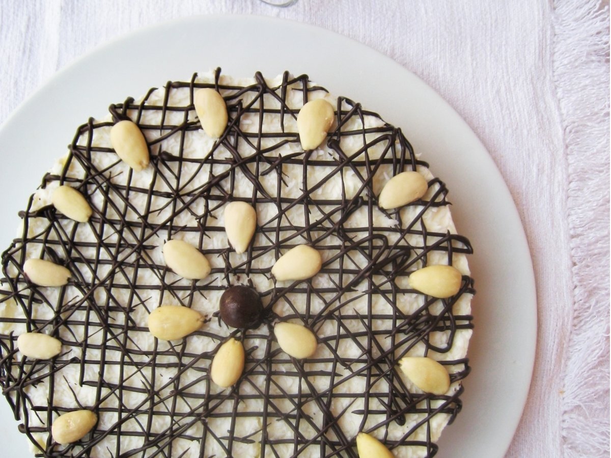Cheesecake al cocco senza cottura