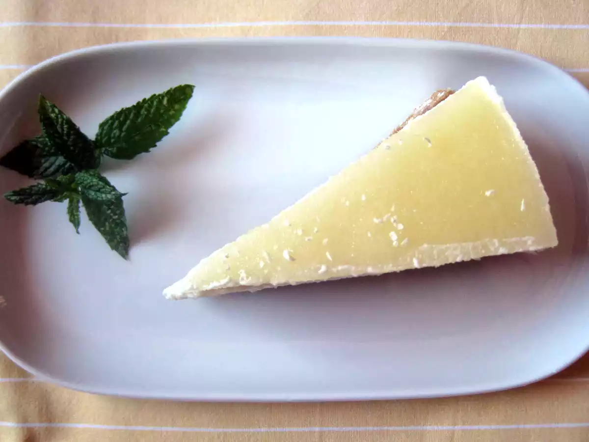 Cheesecake all'ananas con cioccolato bianco e menta - foto 4