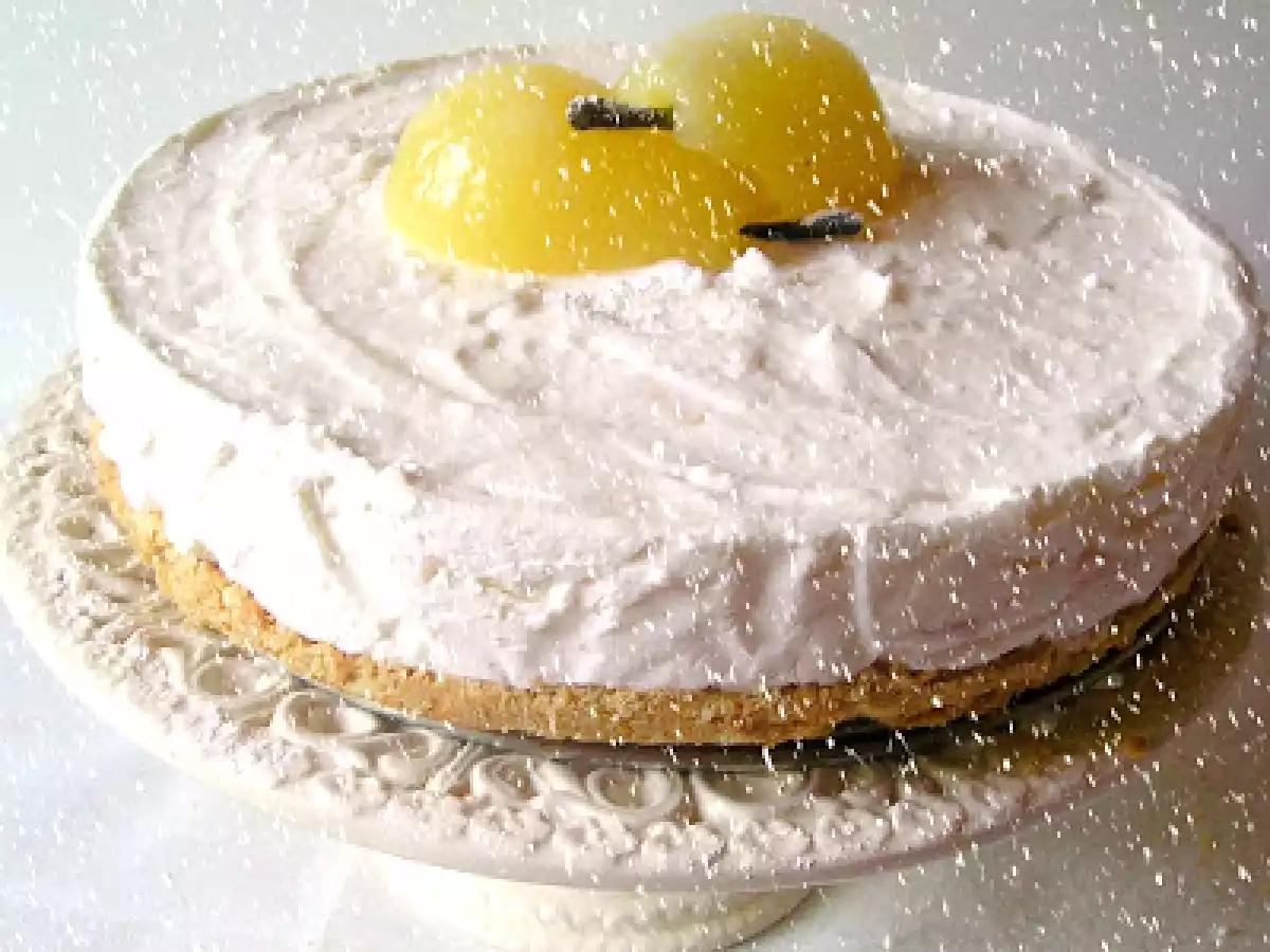 Cheesecake amalfitana alla ricotta e pere