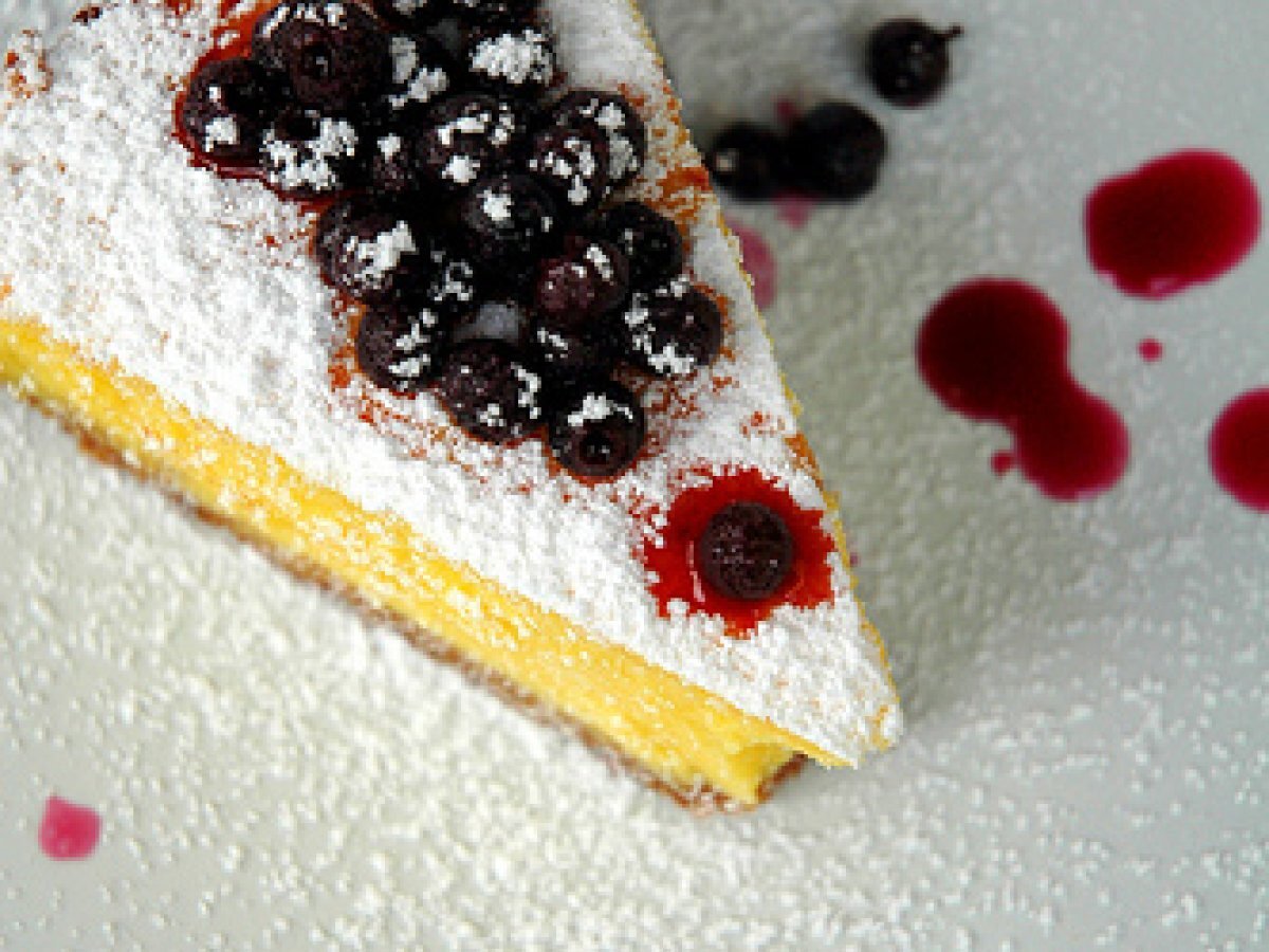 CHEESECAKE CLASSICO DI RICOTTA E MIRTILLI