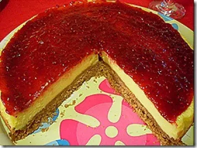 Cheesecake con confettura di lamponi, foto 16