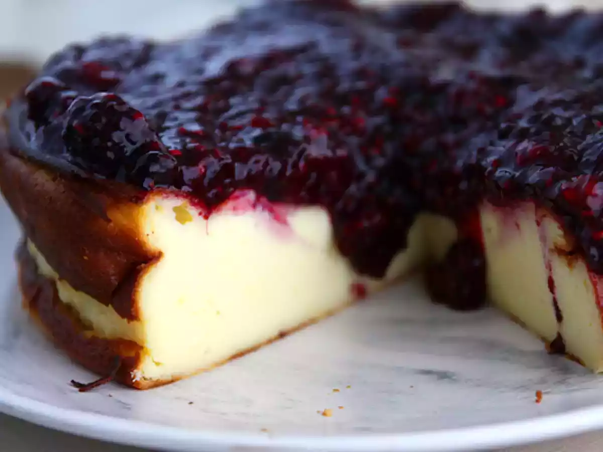 Cheesecake con latte condensato e frutti rossi - foto 3