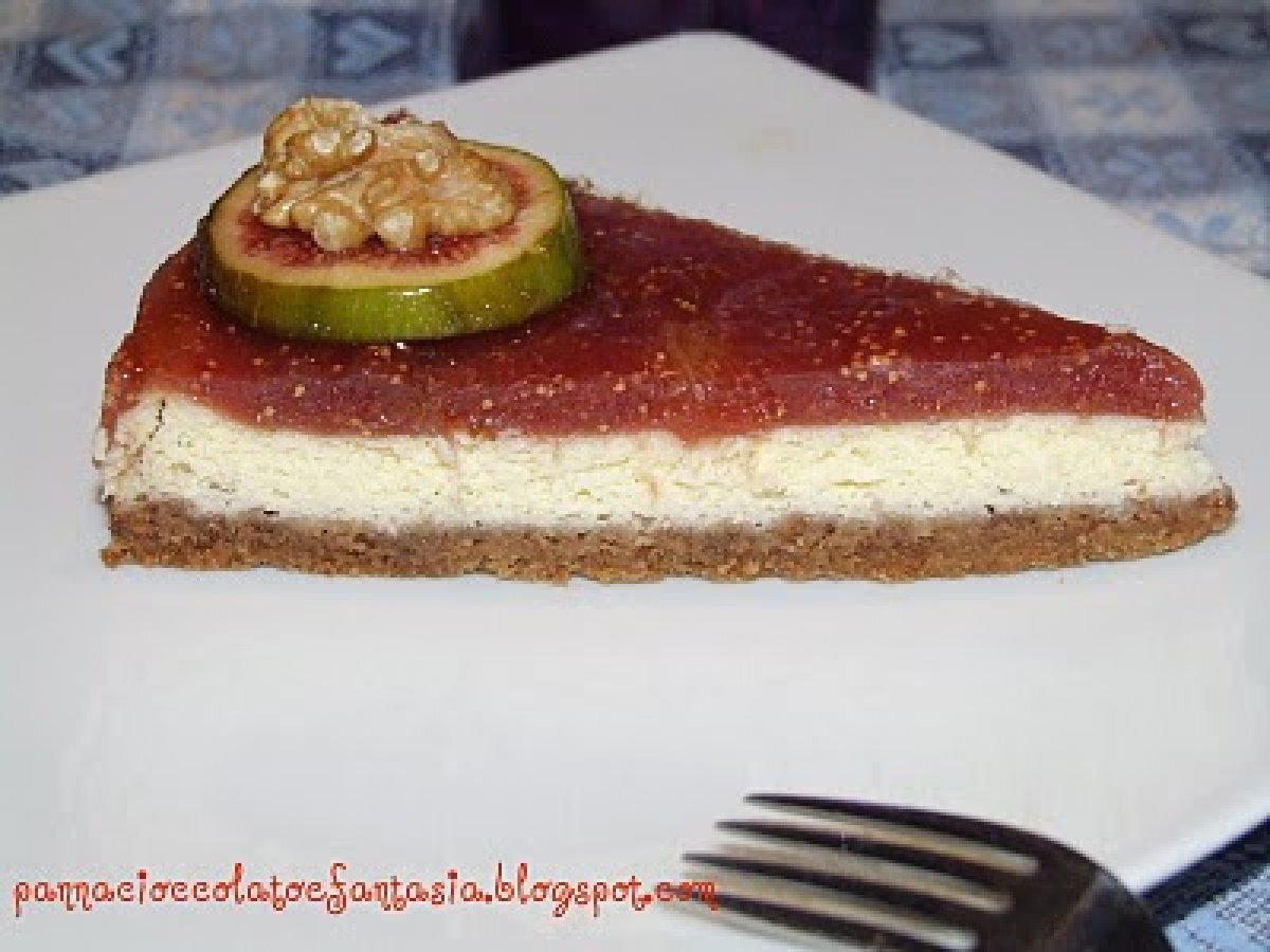 Cheesecake fichi e noci