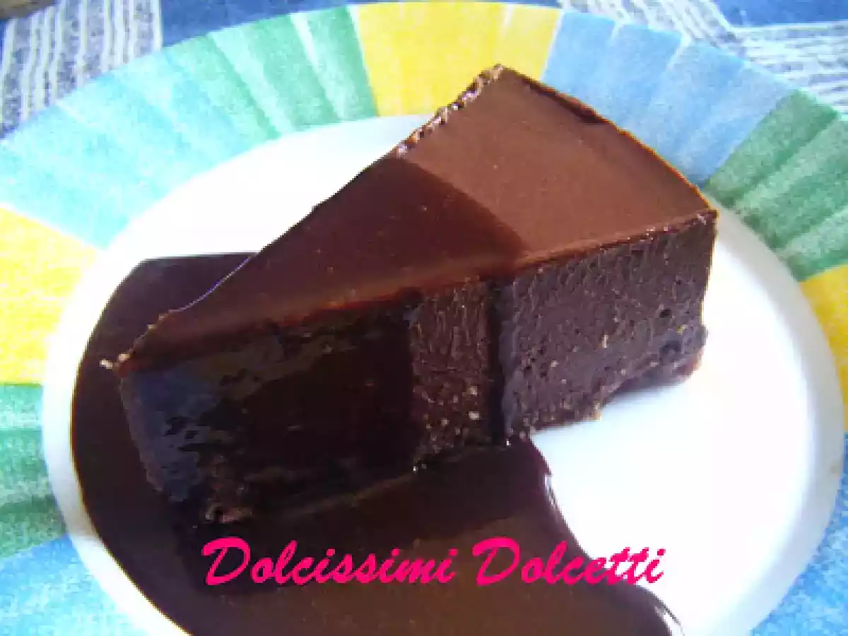 Cheesecake freddo al cioccolato e caffè