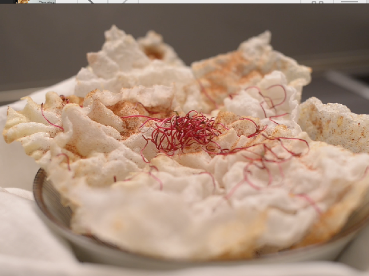 Chiacchiere di riso salate