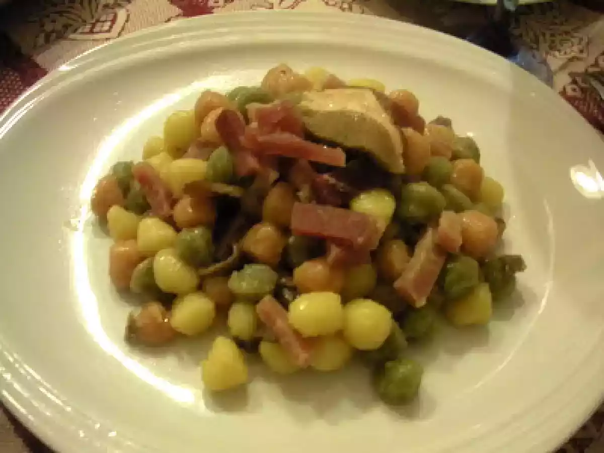 Chicche tricolore speck e porcini