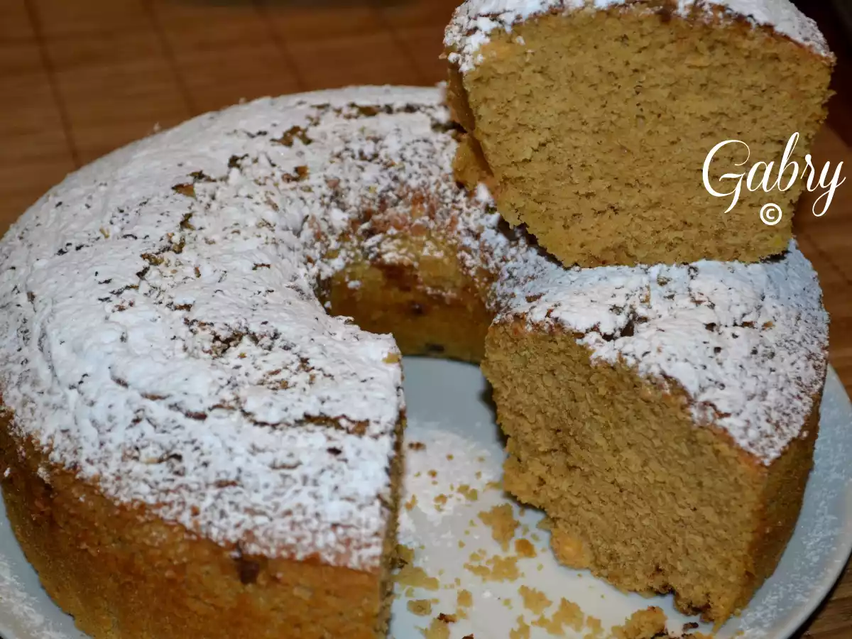 Chiffon cake con cioccolato alle nocciole gianduia