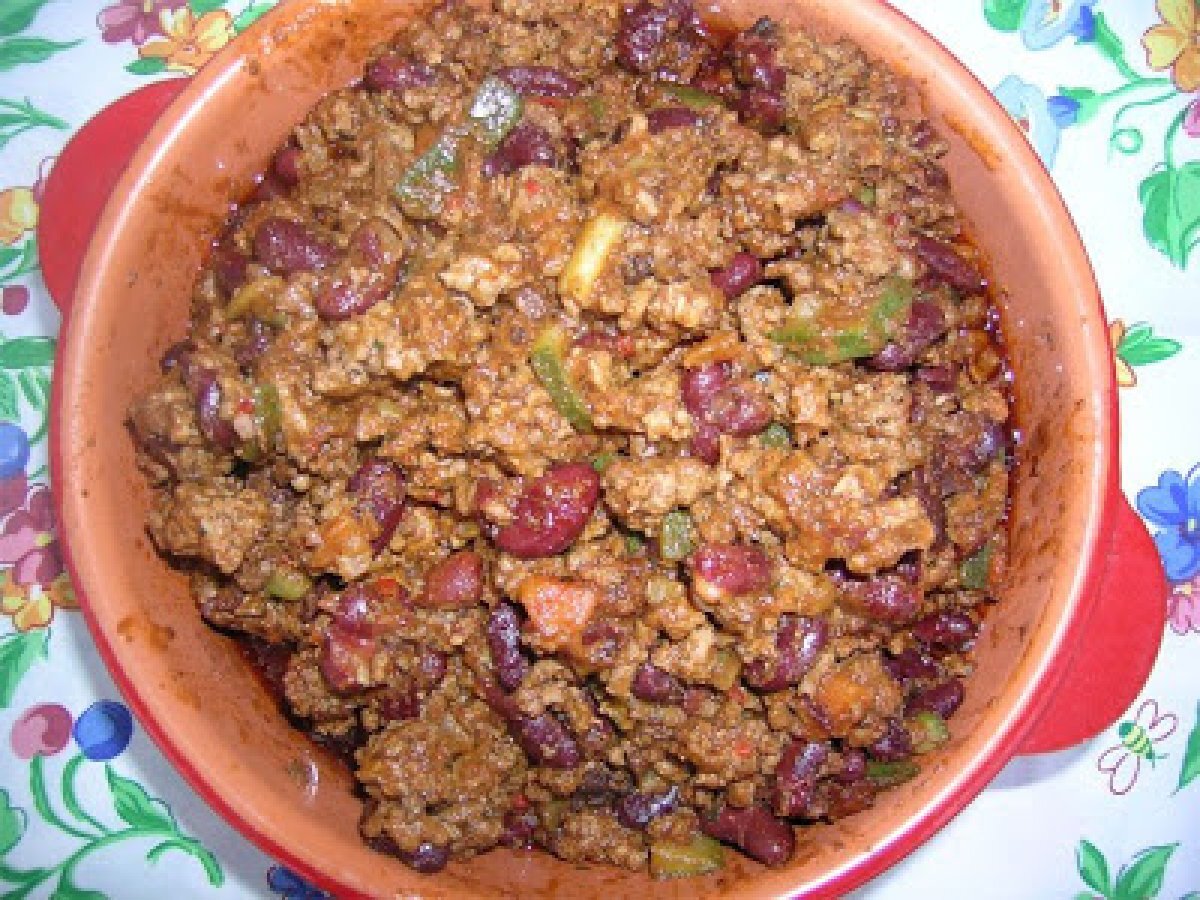 Chili con carne e verdure