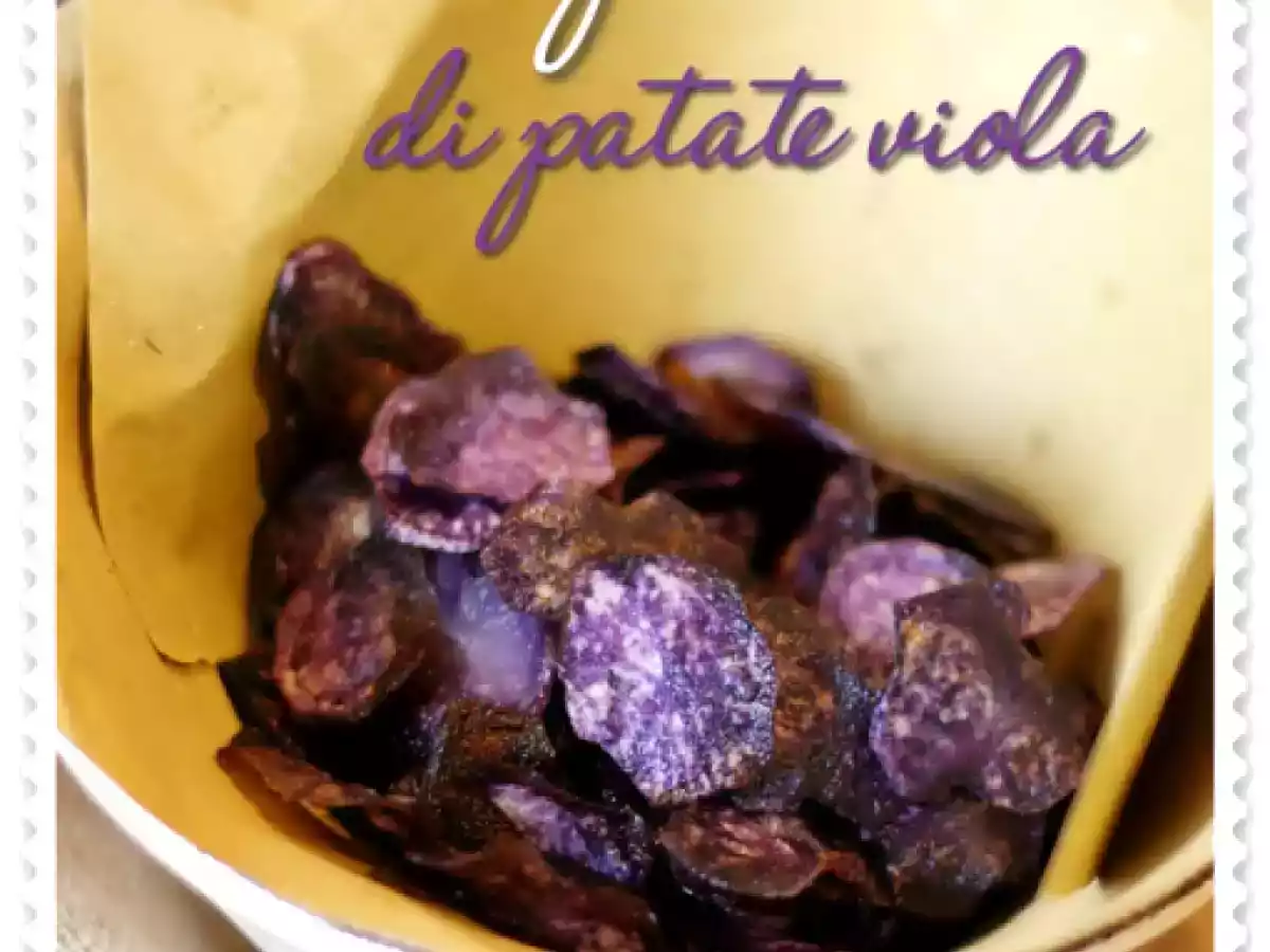 Chips di patate viola