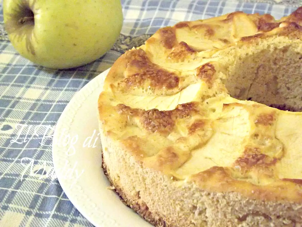 Ciambella alle Mele Light senza grassi, latte e zucchero