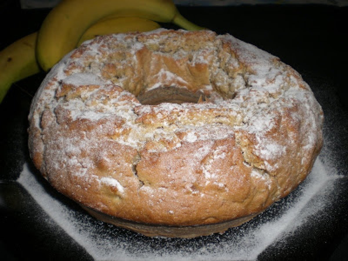 Ciambella banane e noci