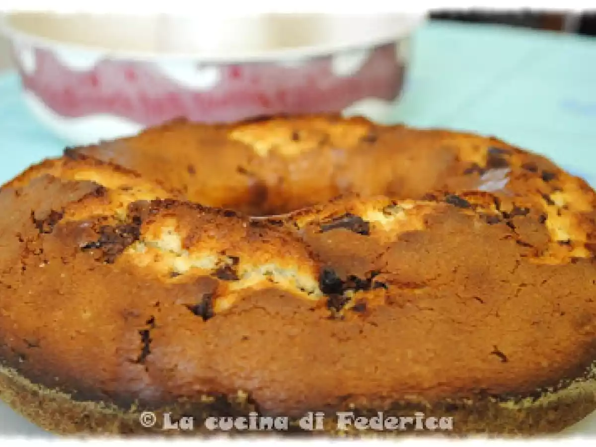 Ciambella con philadelphia yo e cioccolato